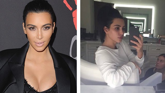Kim Kardashian no makeup