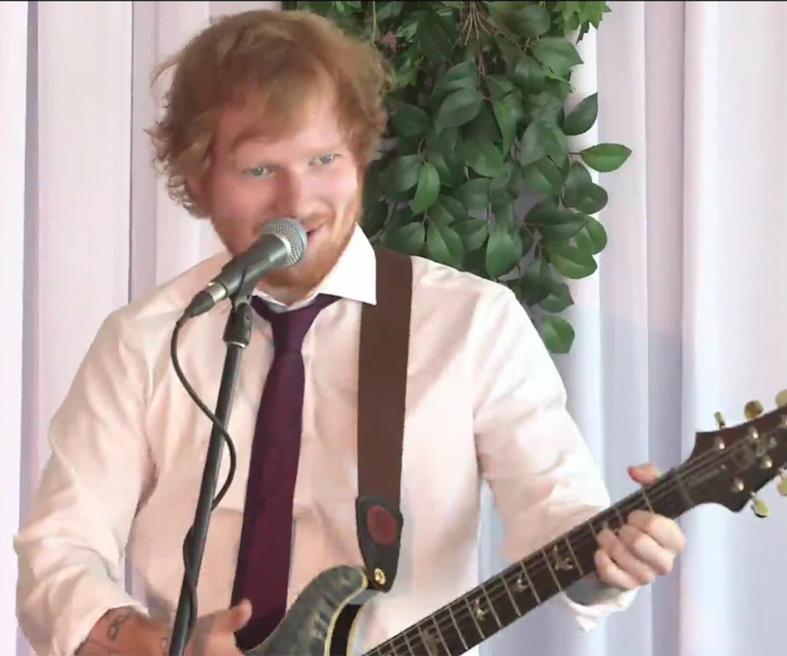 Ed Sheeran gate crashes a Sydney couple’s wedding