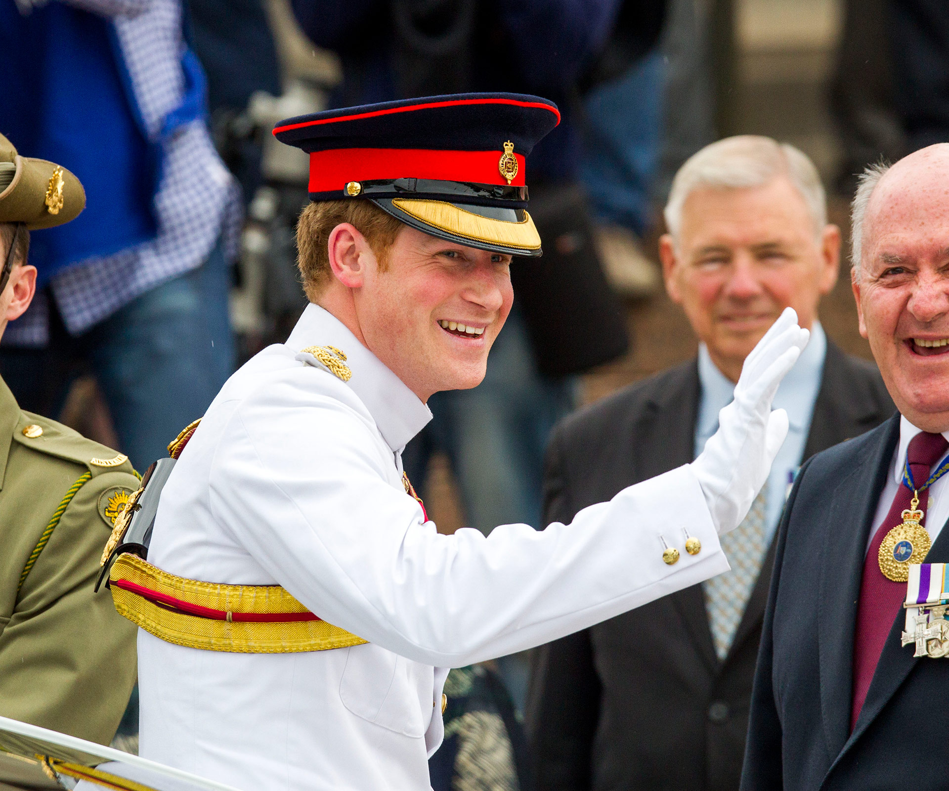 Prince Harry visits the National War Memorial in Canberra