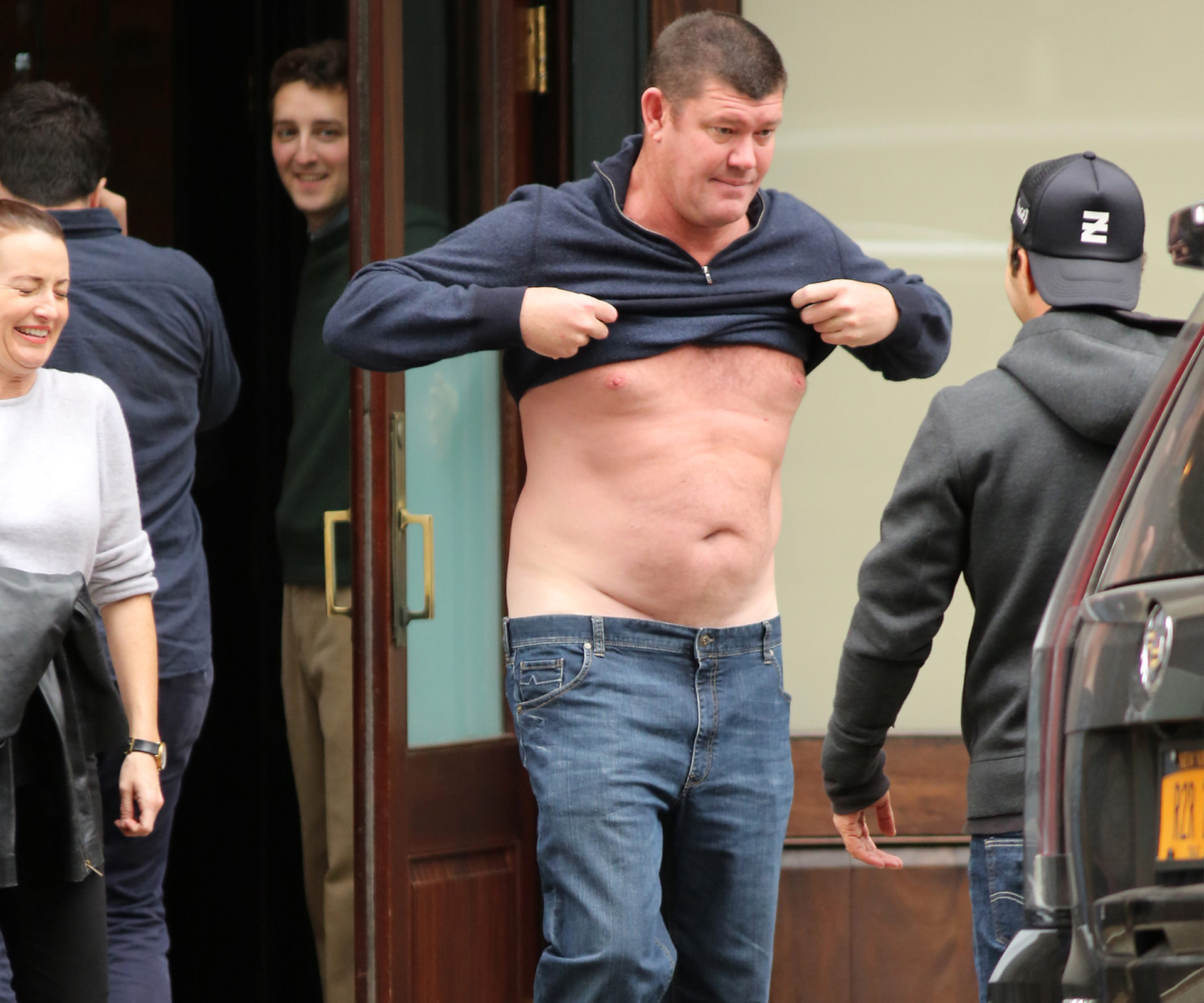 James Packer flashes in New York