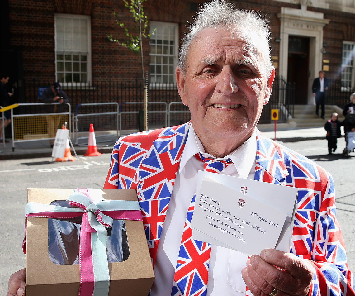 Let them eat cake! Royal super-fan totally chuffed after Wills and Kate send him birthday gift