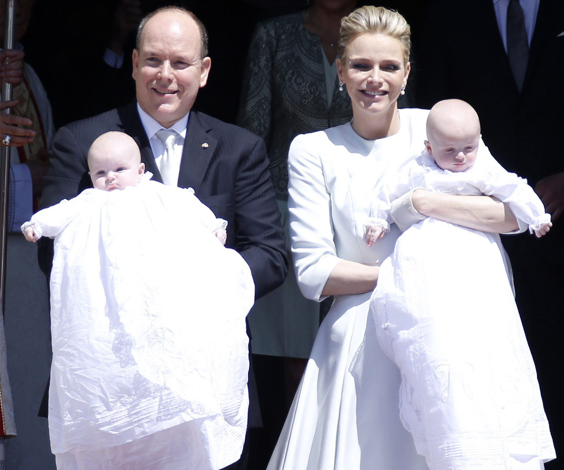 Princess Charlene of Monaco is radiant at her twins’ christening
