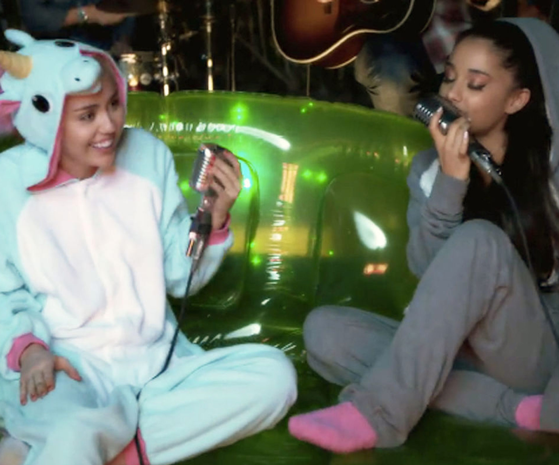 Watch Miley Cyrus and Ariana Grande revamp Crowed House anthem Don’t Dream It’s Over