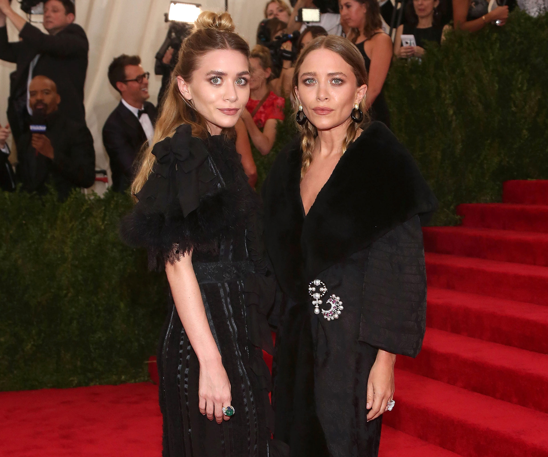 Famous twins Mary-Kate and Ashley Olsen