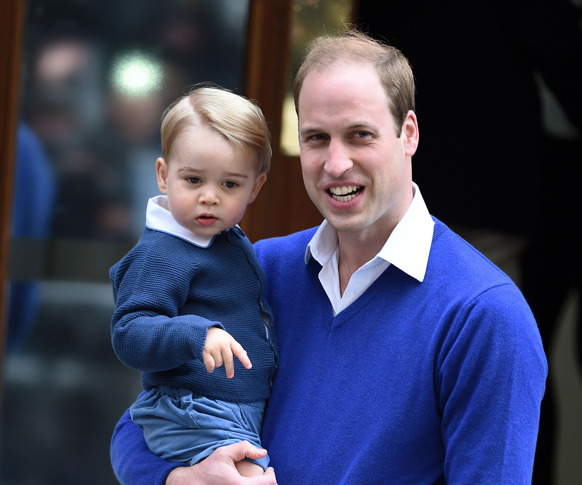 Prince George and the Duke of Cambridge