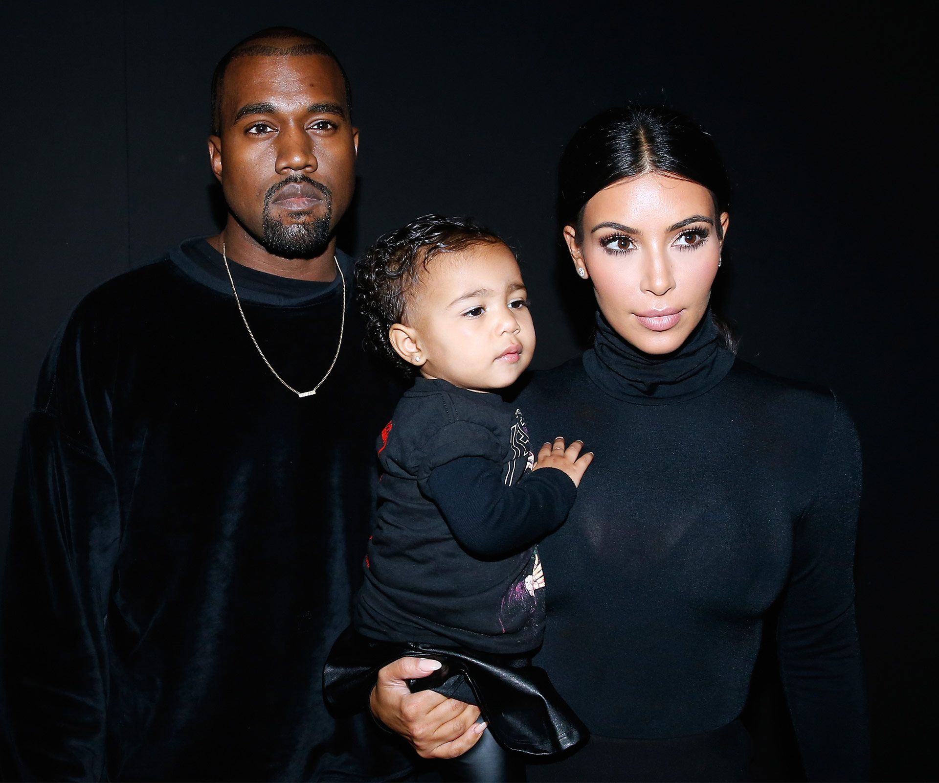 Kim Kardashian, North West, Kanye West 