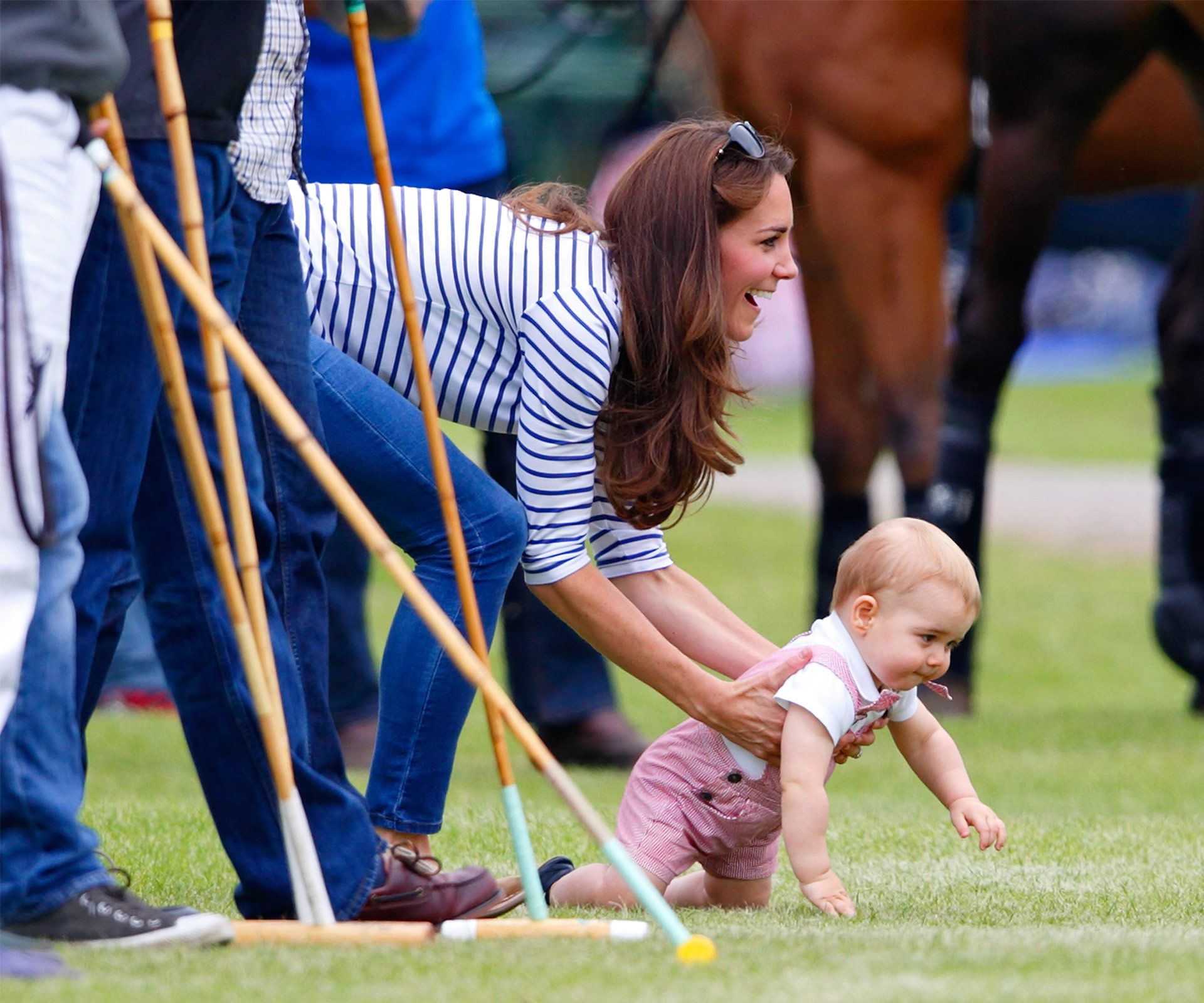 Duchess Catherine and Prince George 