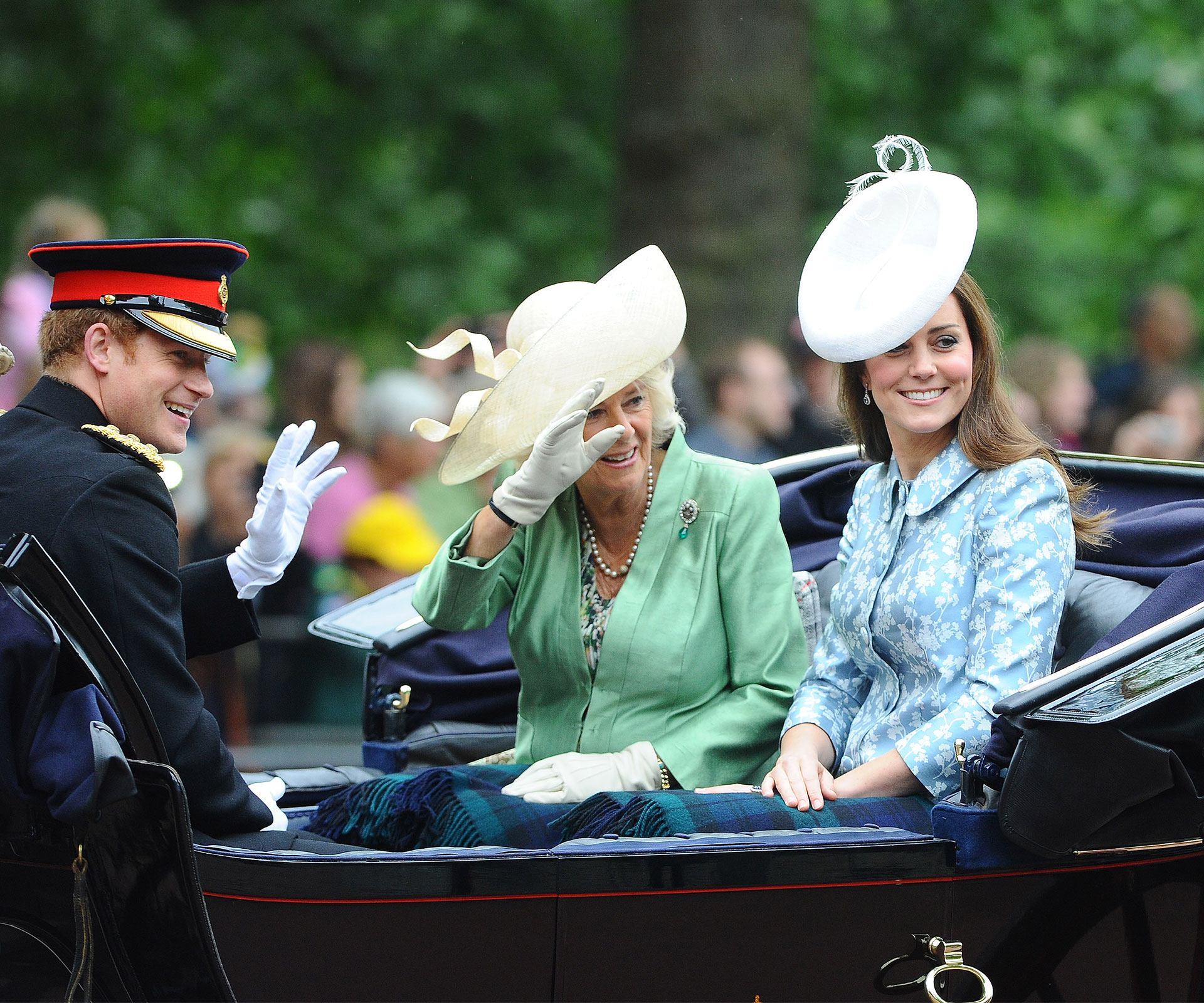 Duchess Catherine makes her first appearance since giving birth at Trooping the Colour