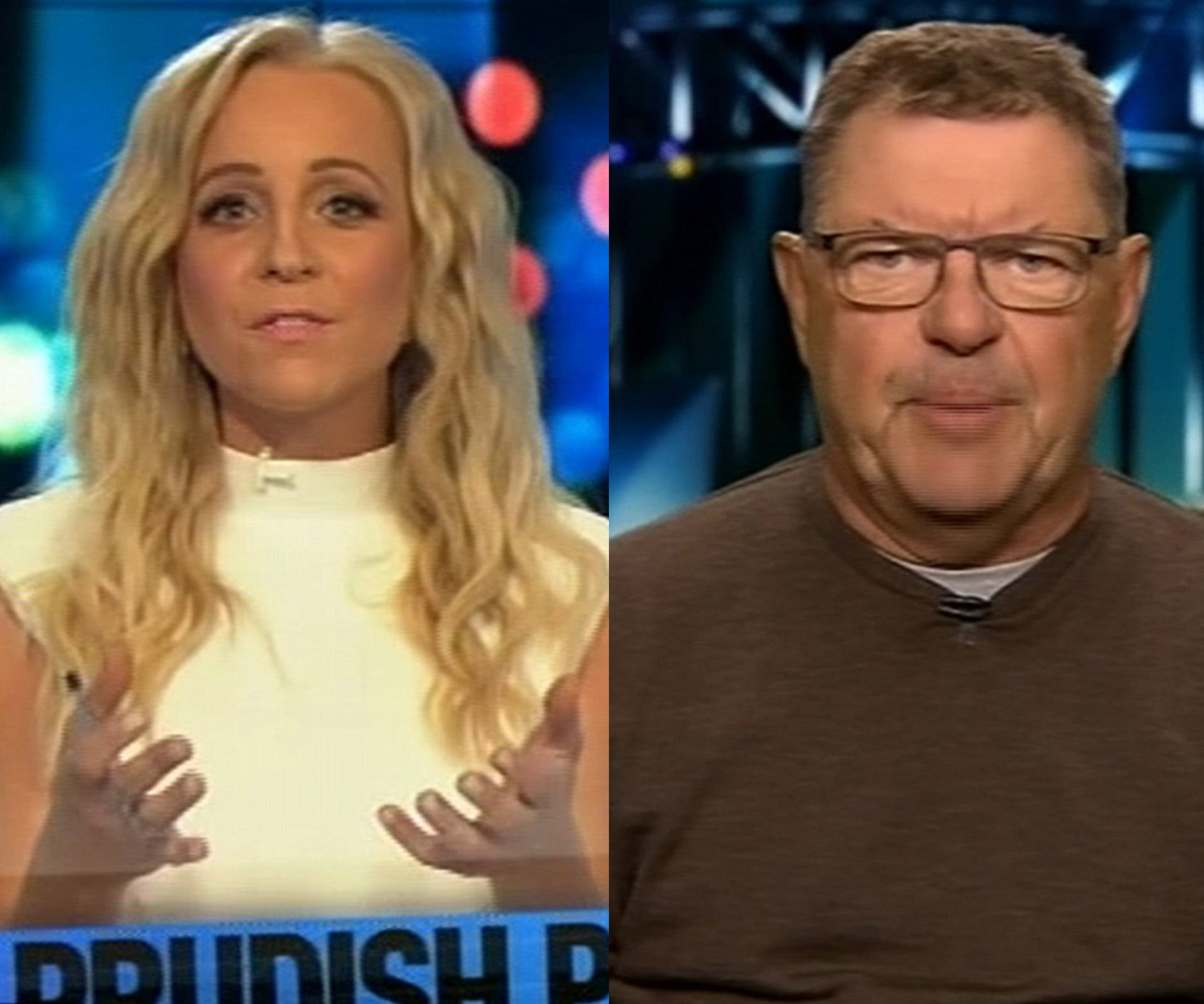 Carrie Bickmore and Steve Price 