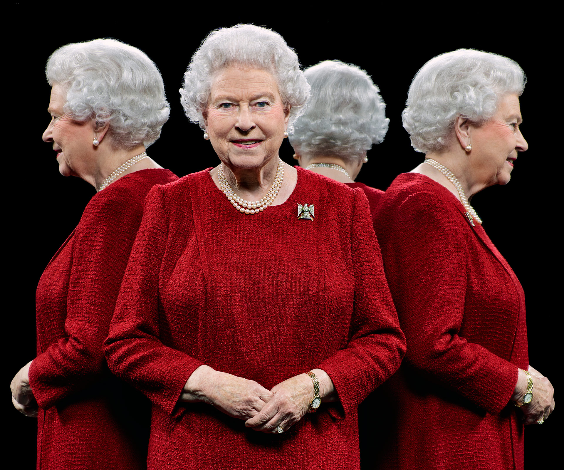 Queen Elizabeth puts her best side forward in new royal portraits taken by Hugo Rittson Thomas