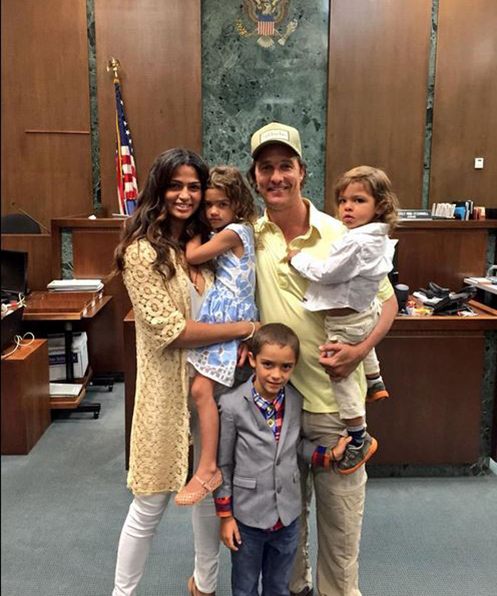 Matthew McConaughey, Camila Alves and their children