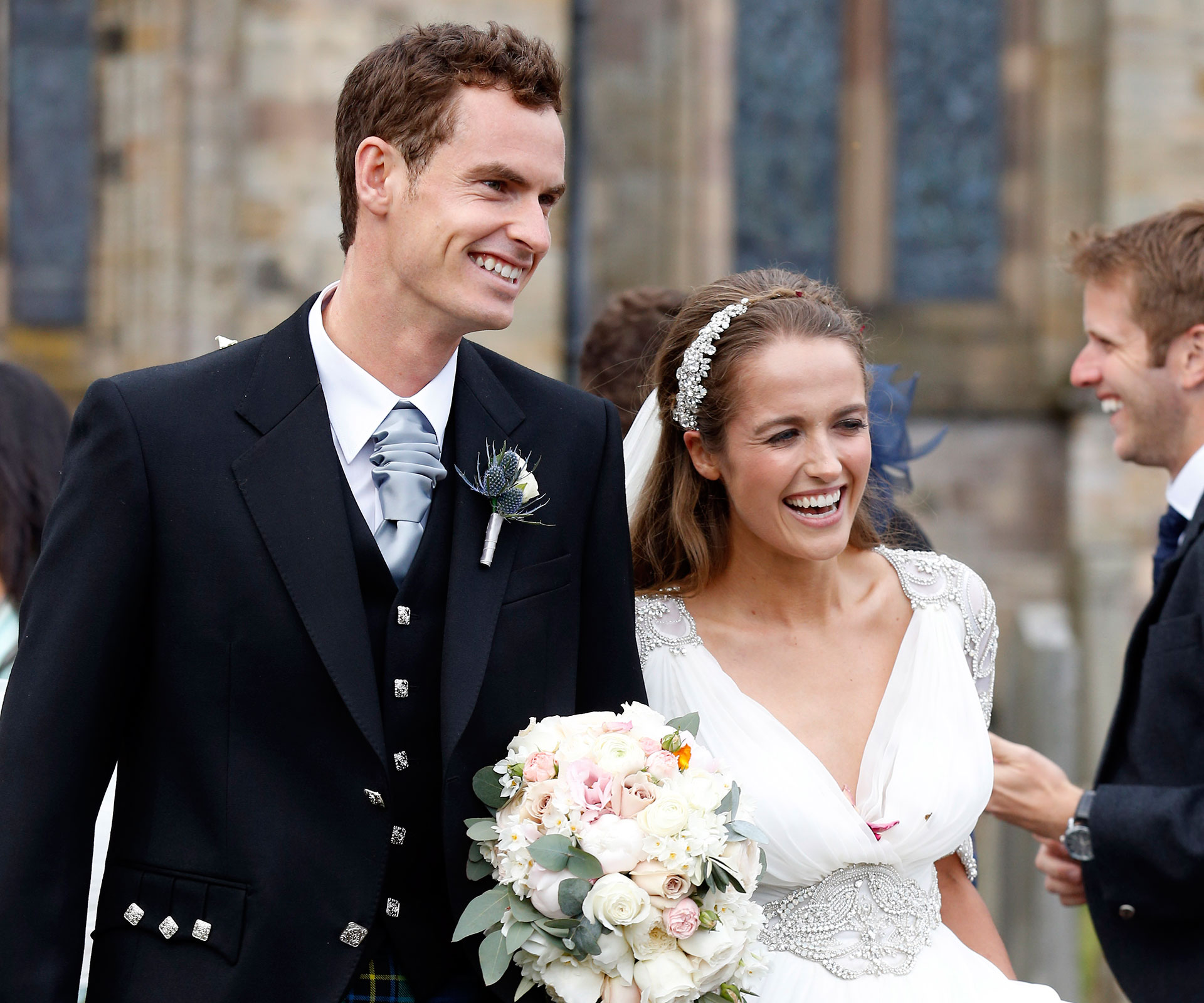 Andy Murray and his wife kim