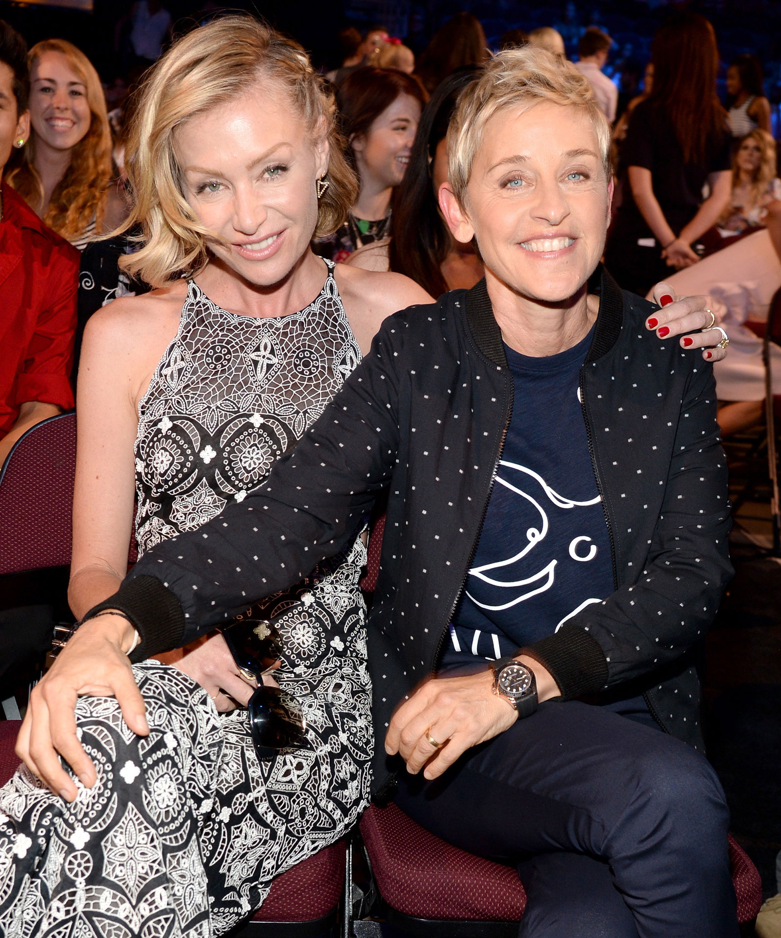 Ellen DeGeneres and Portia De Rossi 