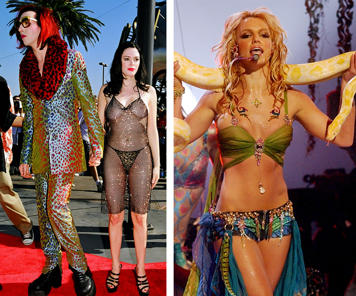 Marilyn Manson, Rose Mcgowan and Britney Spears