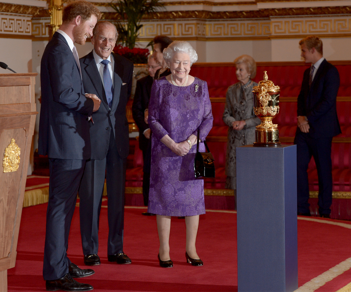 Prince Harry and the Queen’s royal rugby reception