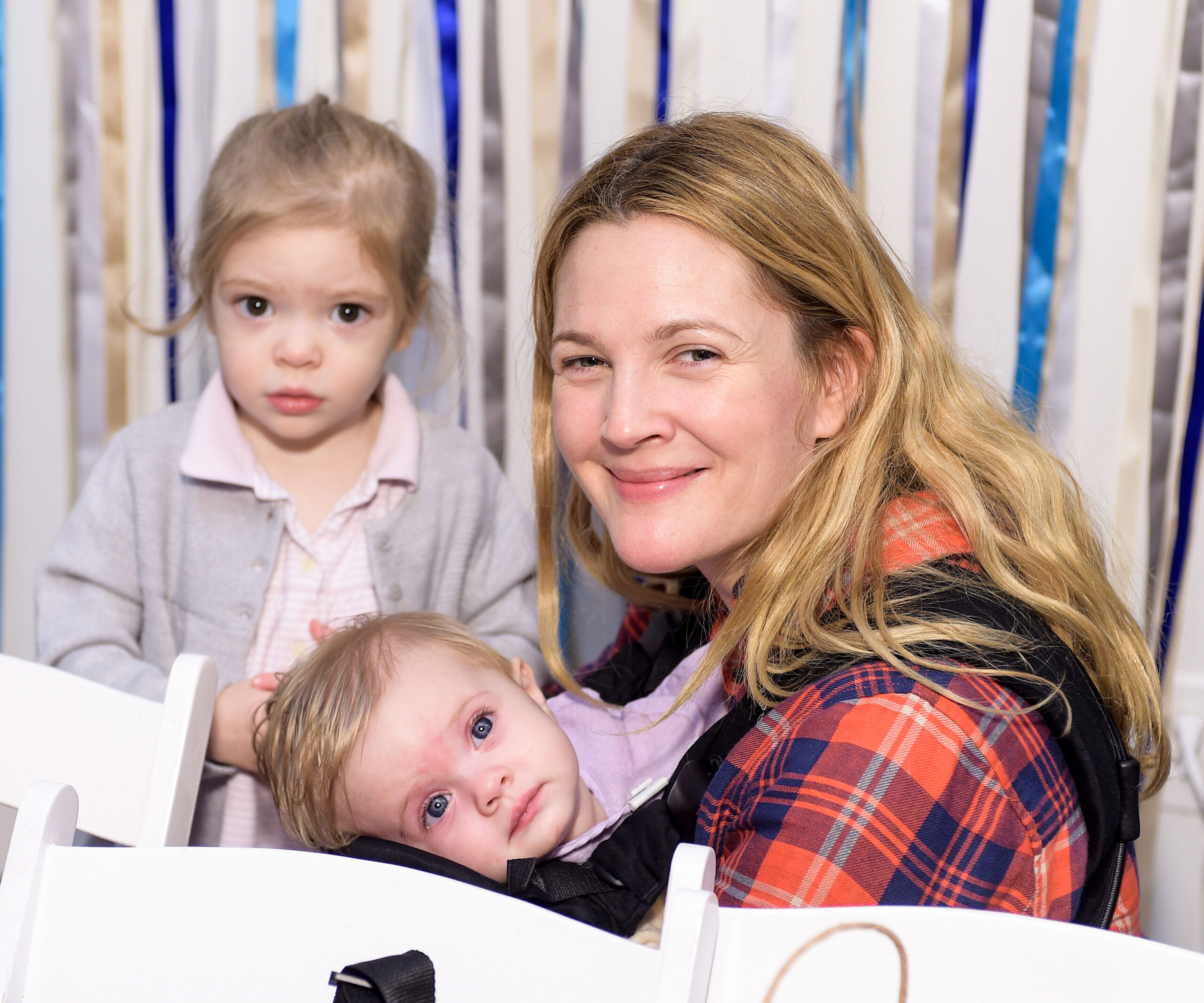 Drew Barrymore and her daughters Frankie and Olive 