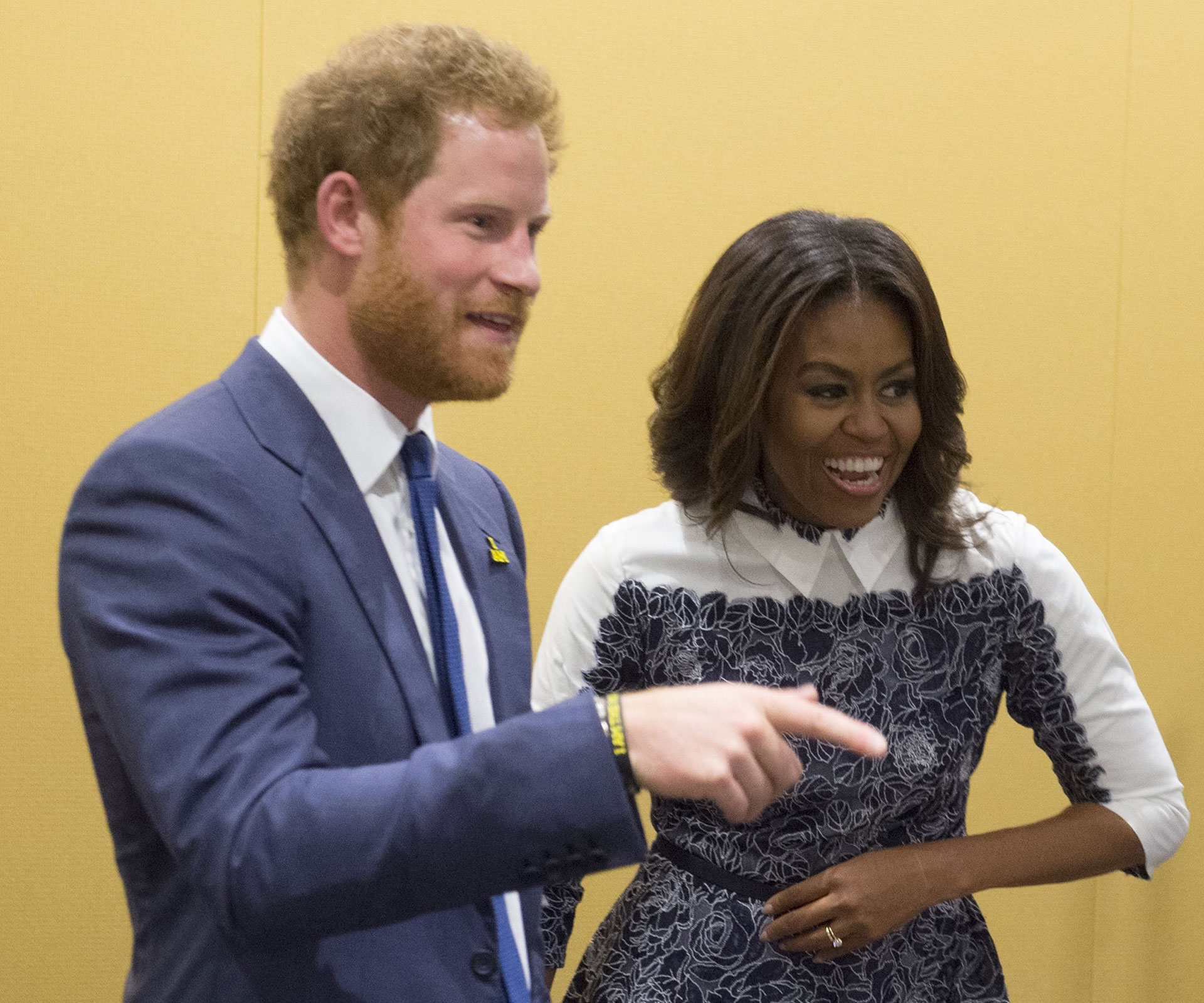 Prince Harry and Michelle Obama 