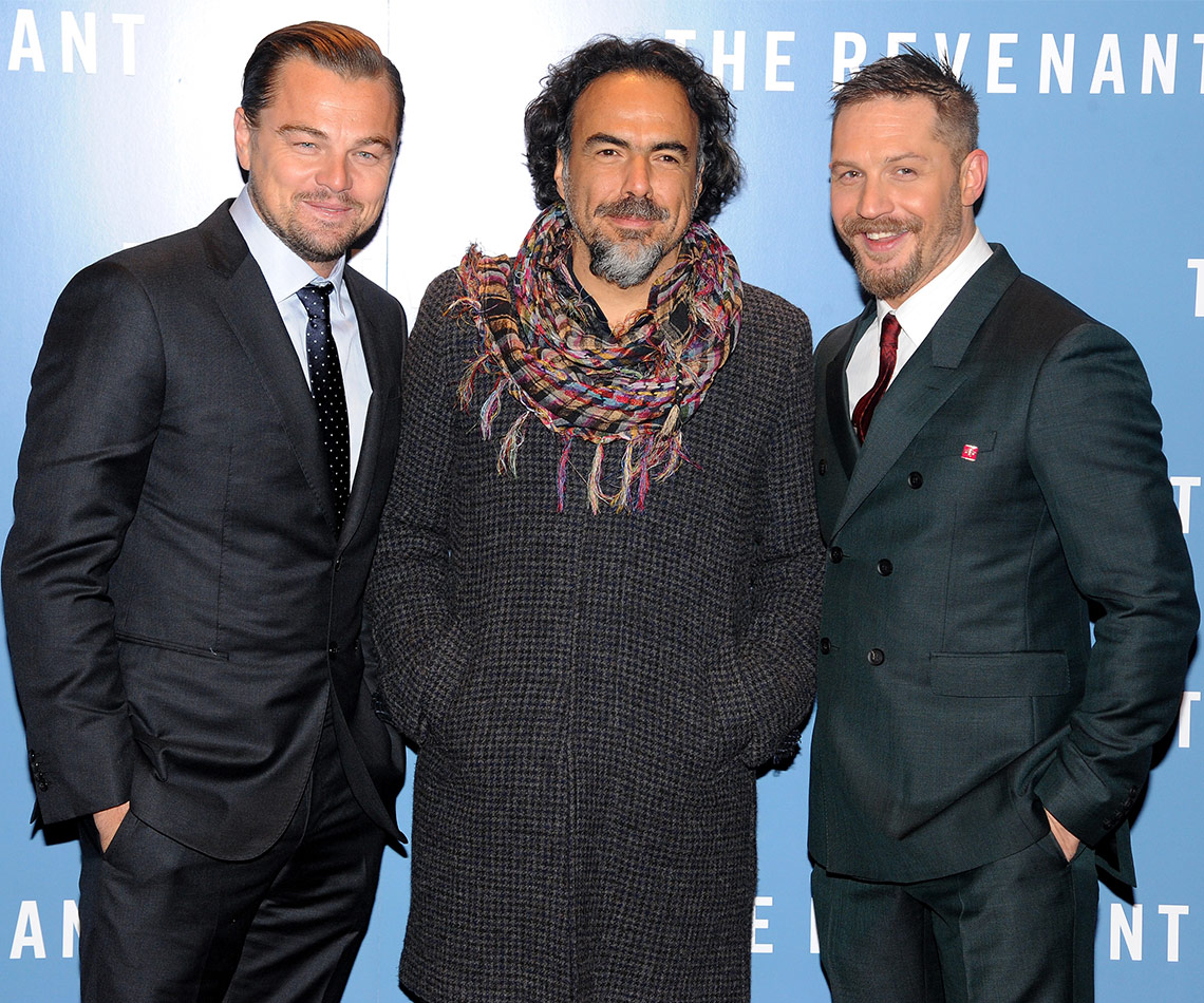 Leonardo DiCaprio, Alejandro Iñárritu and Tom Hardy