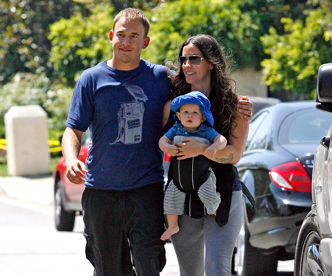 Alanis Morisette with Mario ‘Souleye’ Treadway and baby Ever.