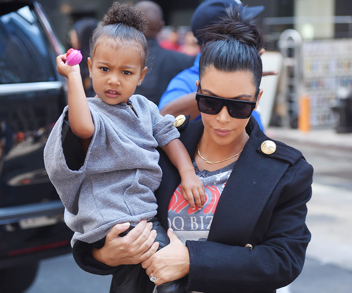 Kim Kardashian Pictured with daughter North