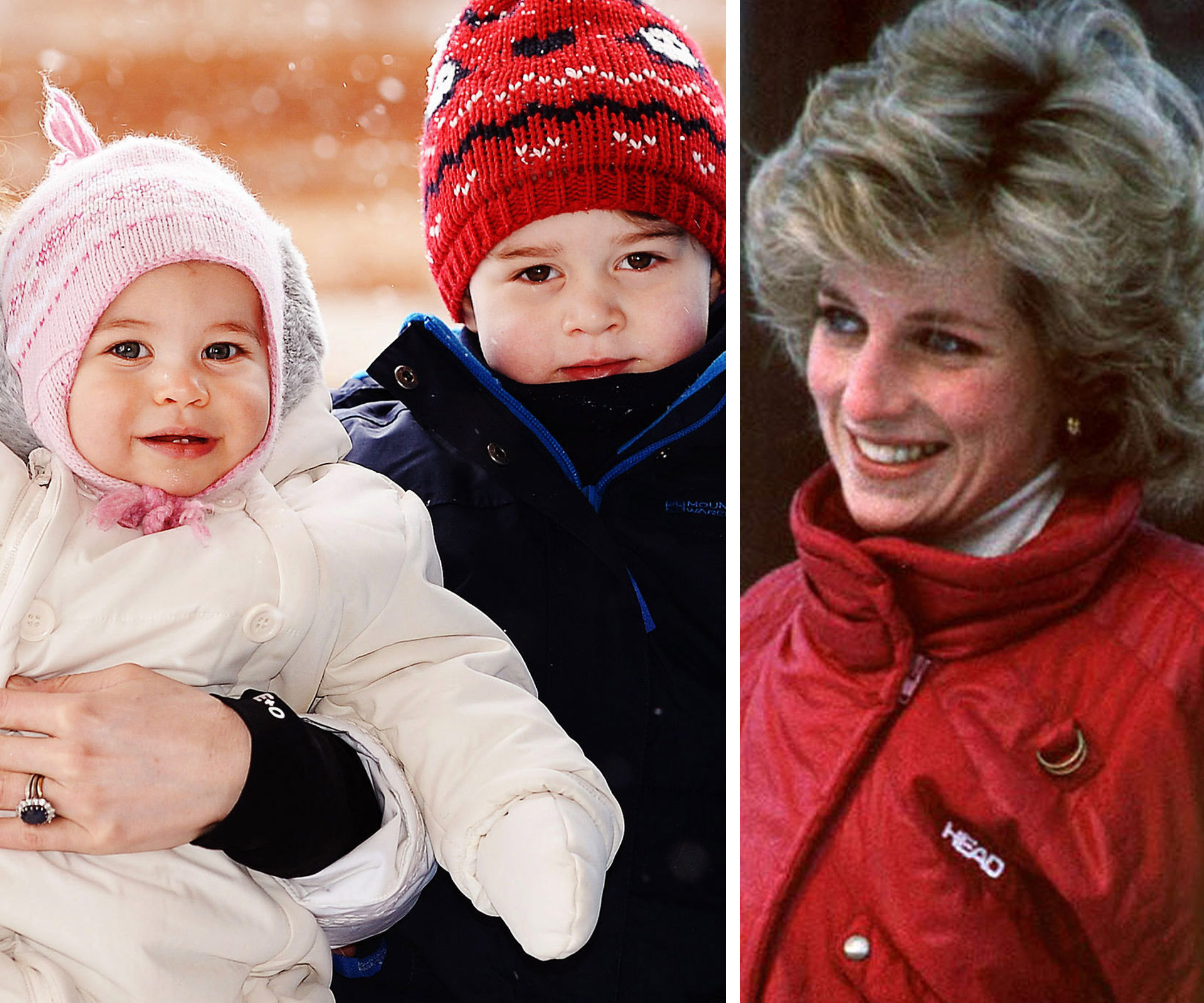 Princess Charlotte, Prince George and Princess Diana
