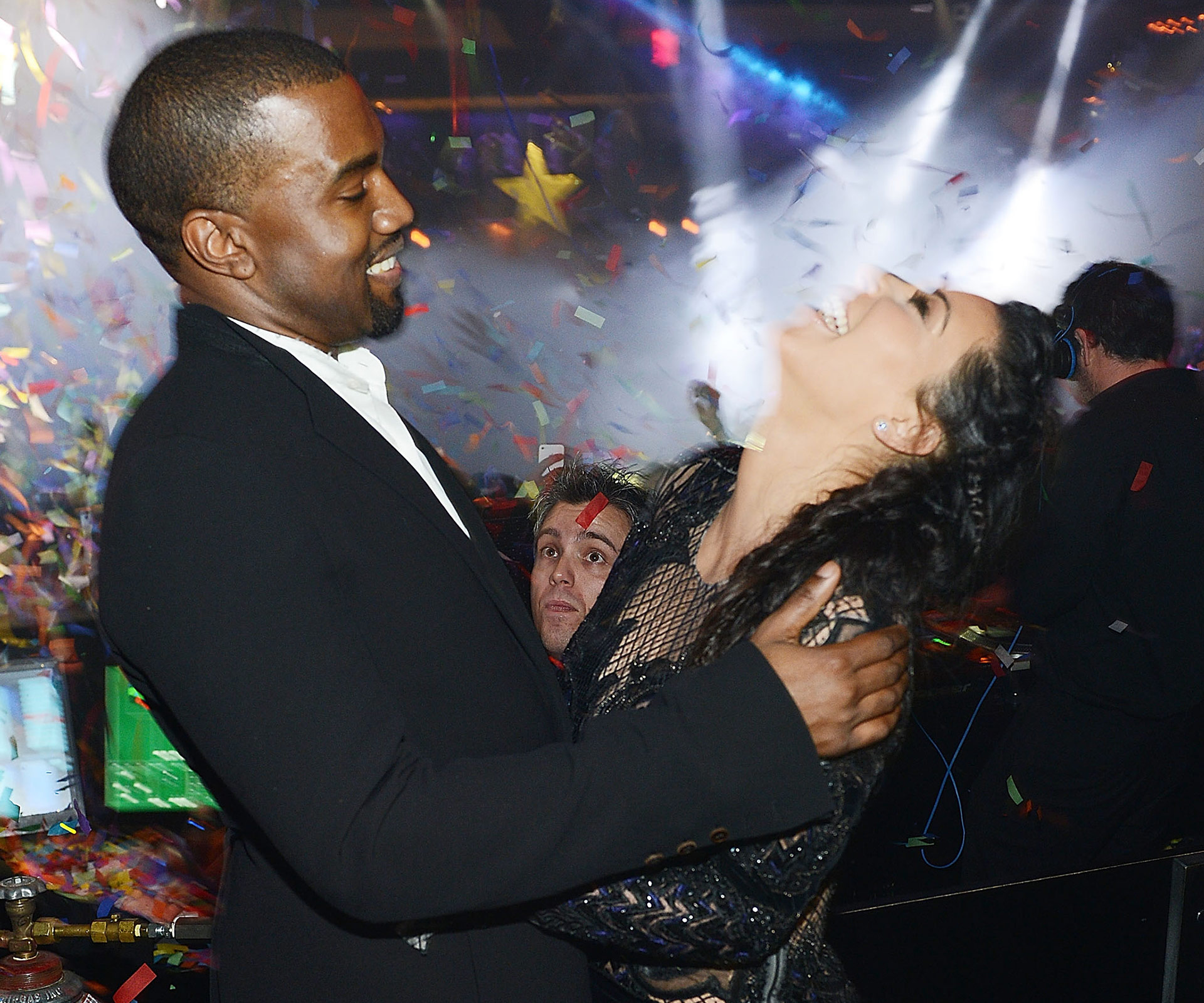 Kim Kardashian and Kanye West 