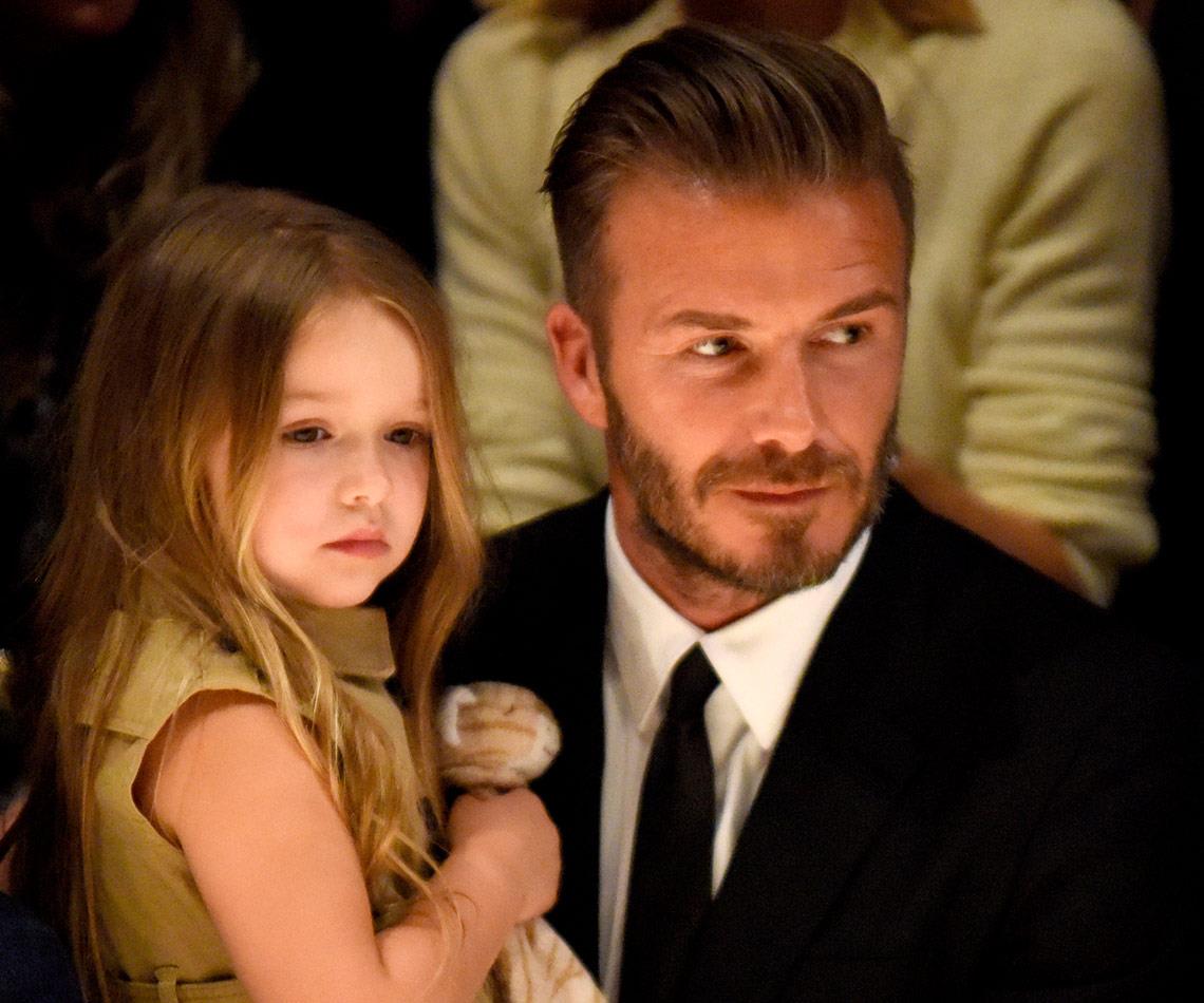 David Beckham and Harper Beckham