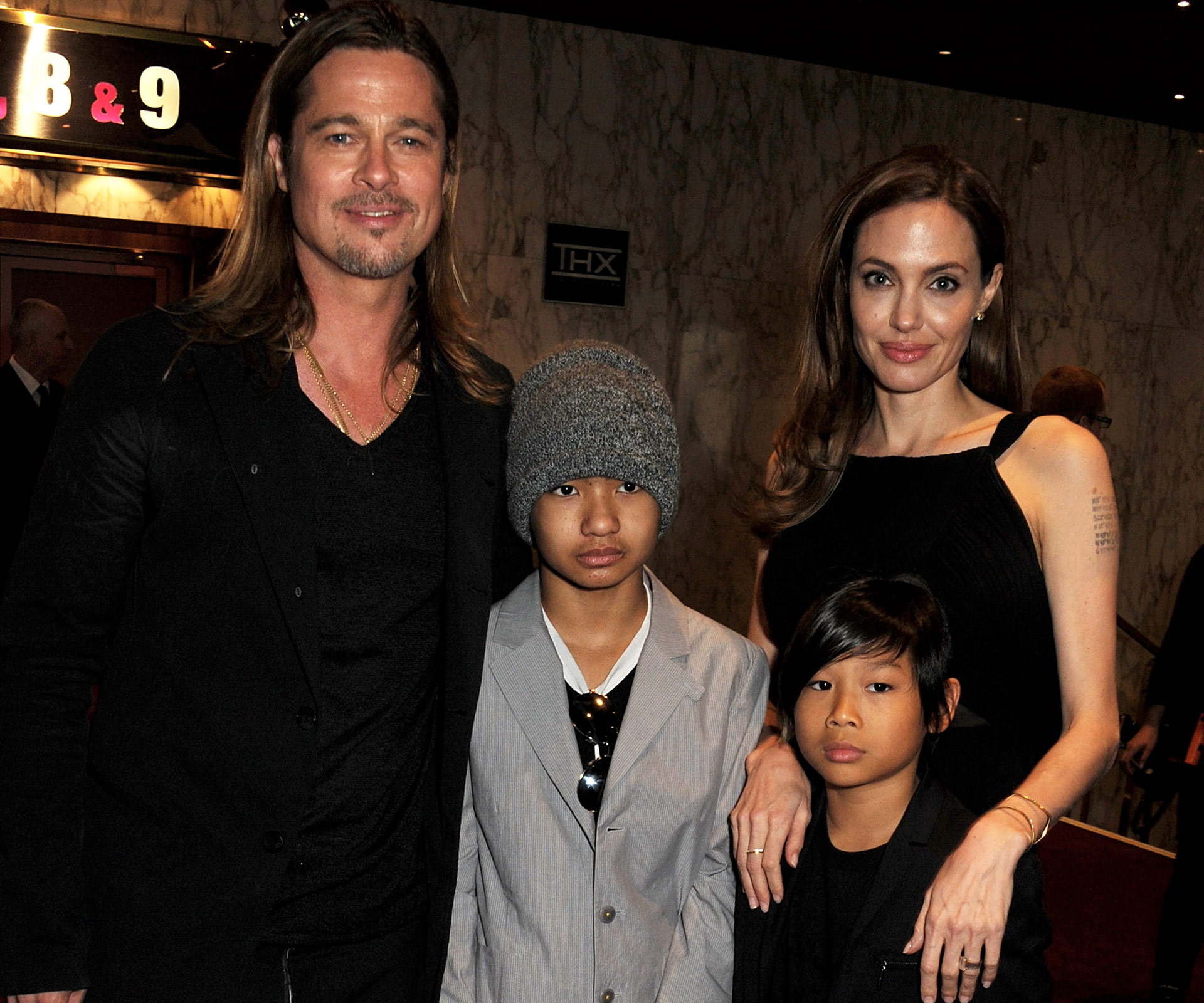 Brad Pitt, Angelina Jolie, Maddox, Pax
