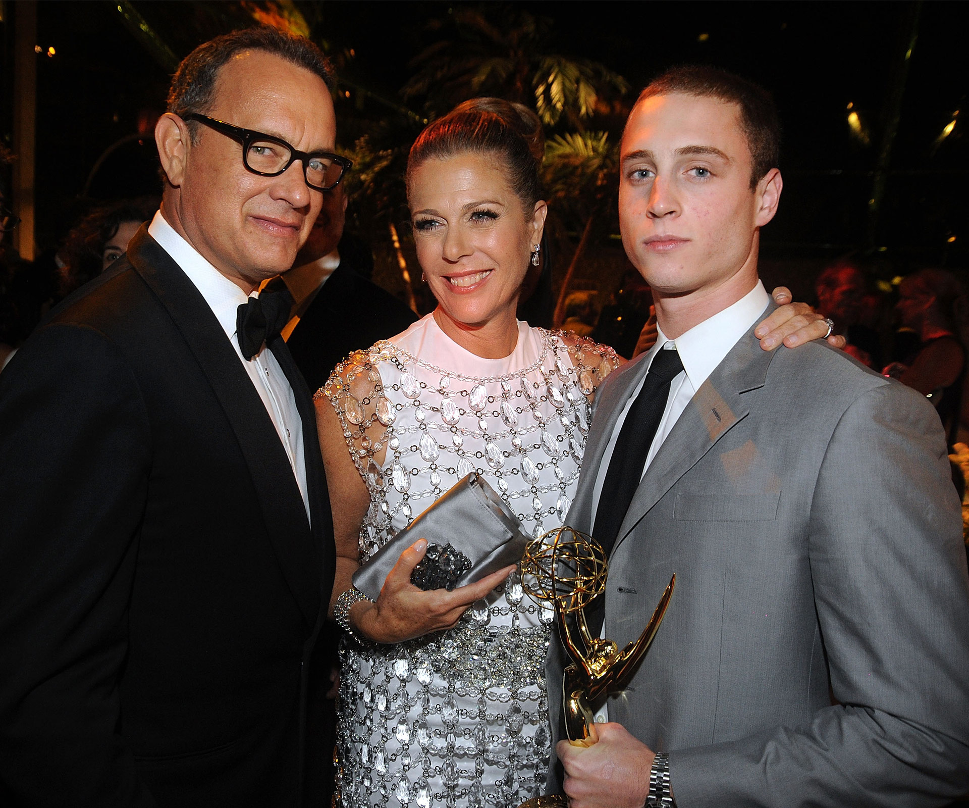 Tom Hanks, Chet Hanks and Rita Wilson