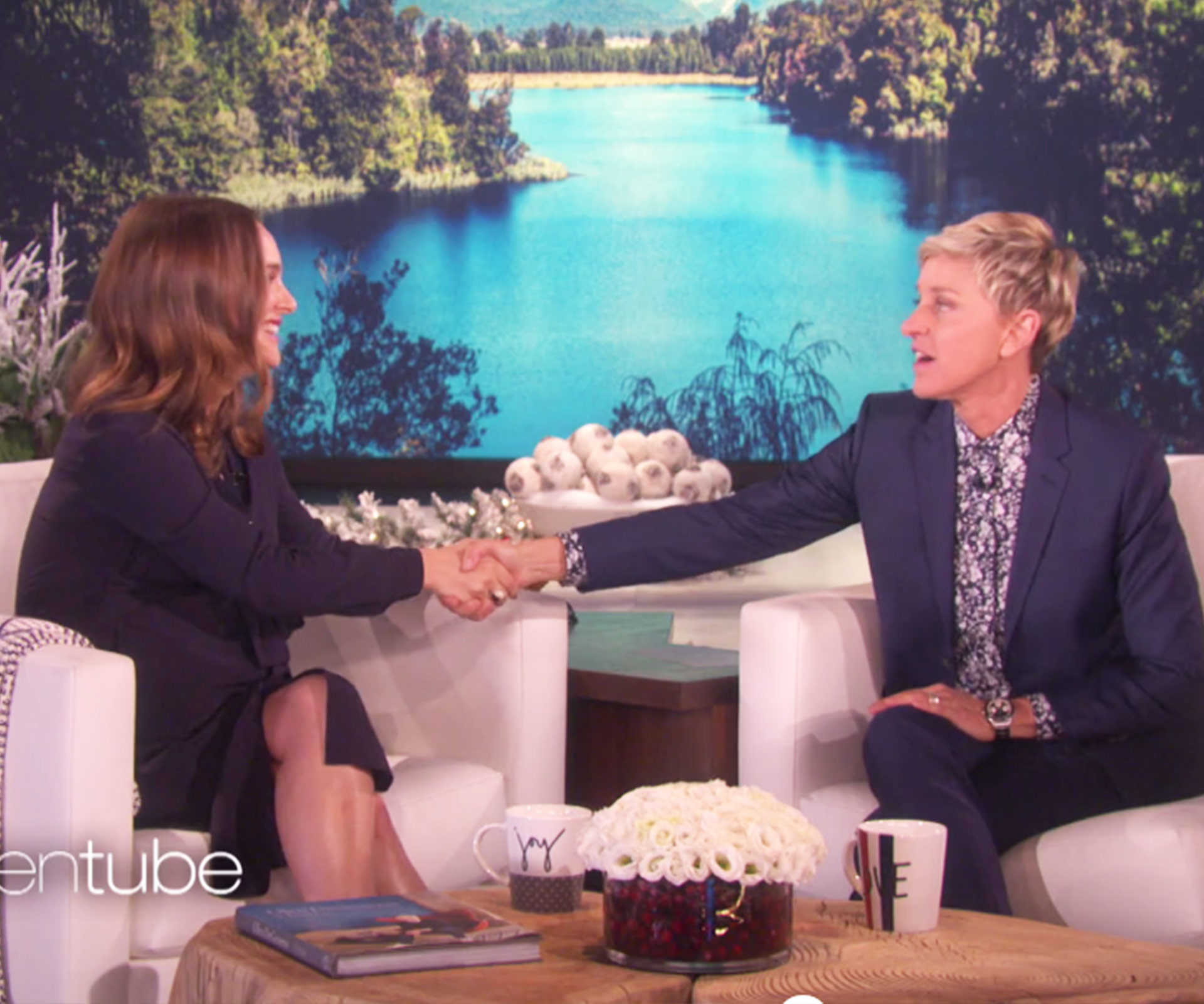 Natalie Portman and Ellen DeGeneres