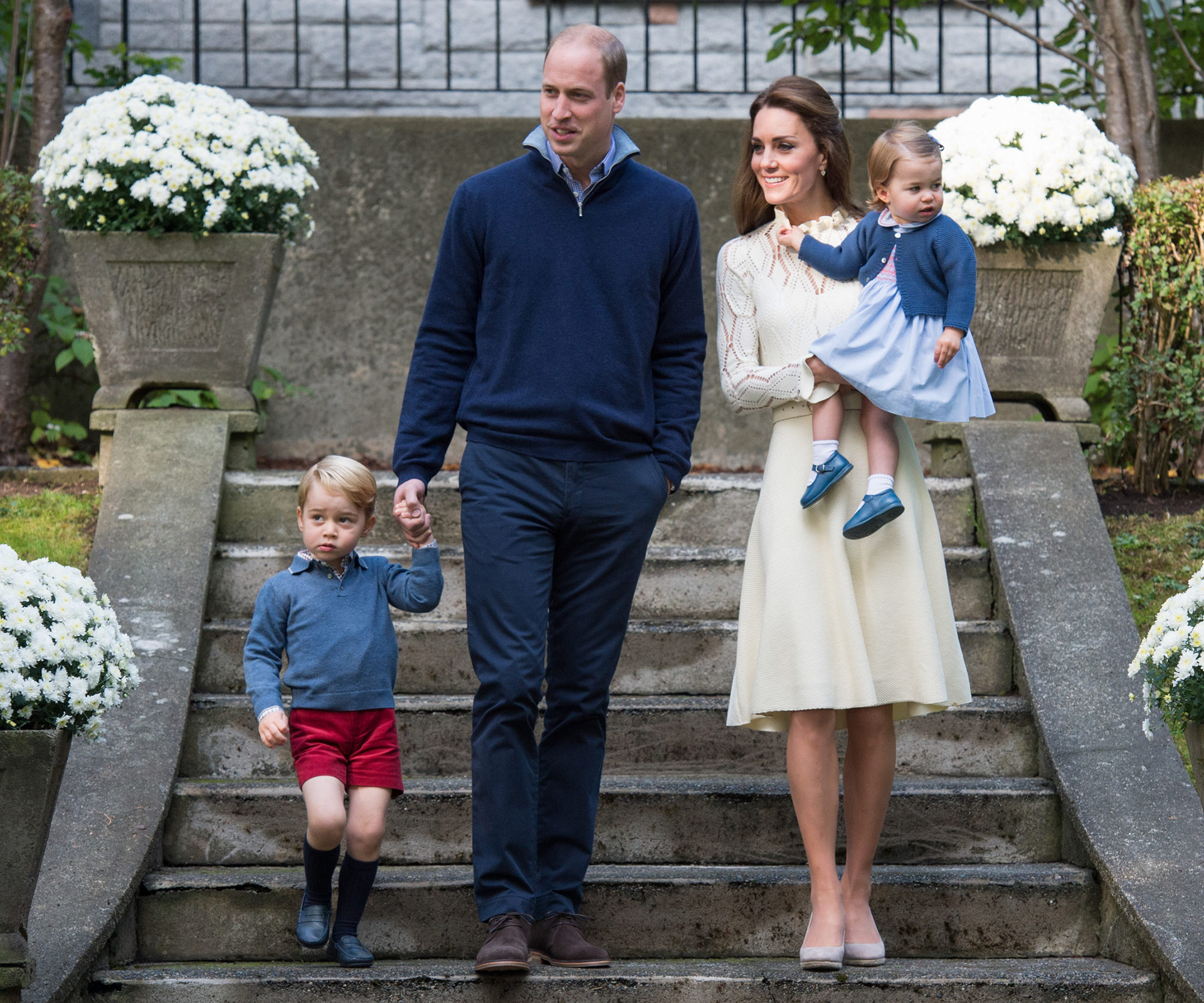 Prince George, Prince William, Duchess Catherine, Princess Charlotte