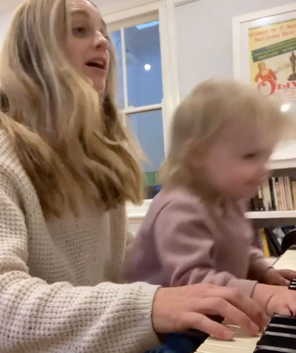 Penny McNamee's adorable duet with daughter Neve