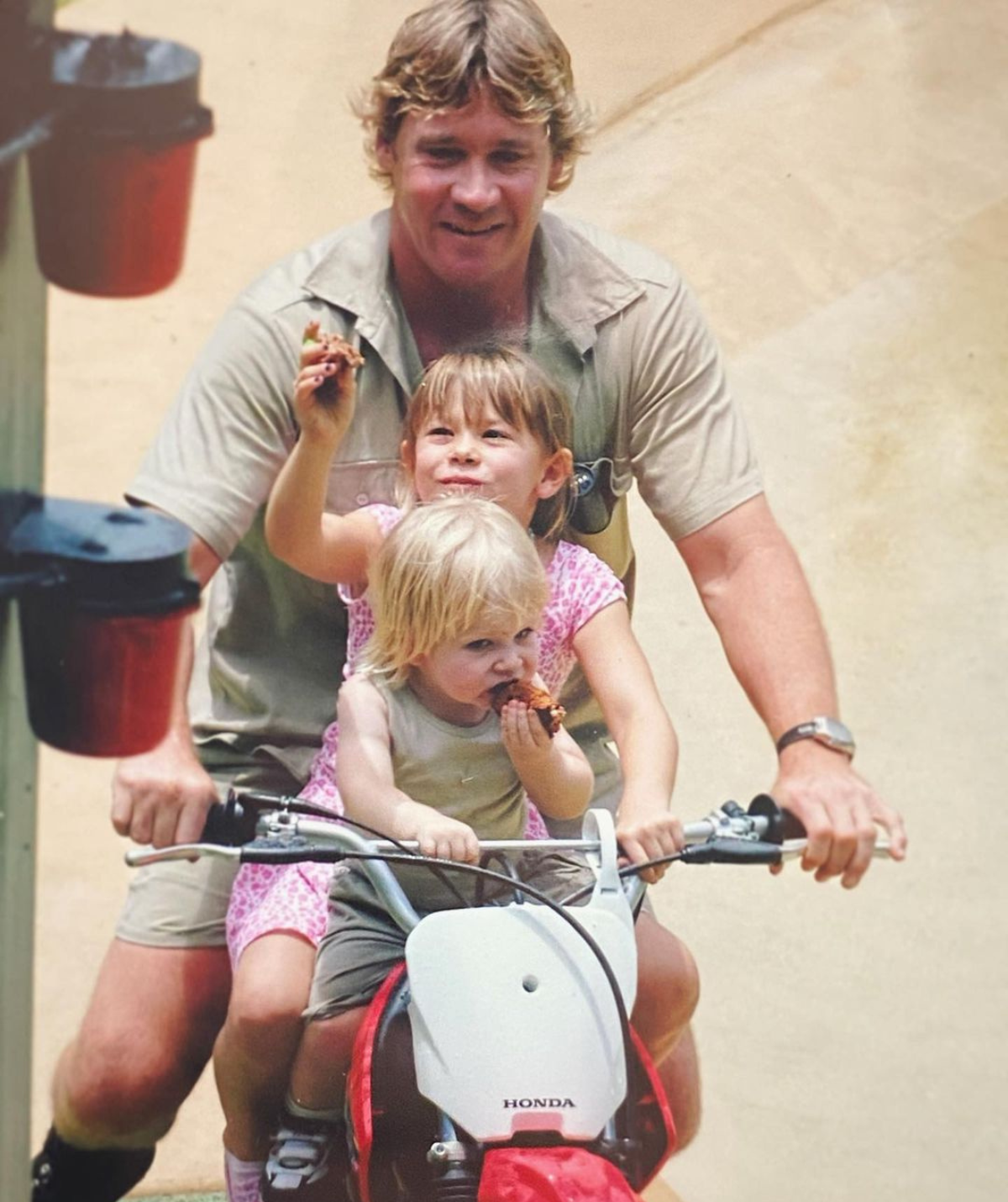 Rare images of Steve Irwin with Bindi and Robert