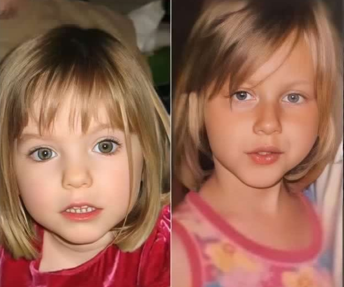 Madeleine McCann and a young Polish woman believed to be Maddie.