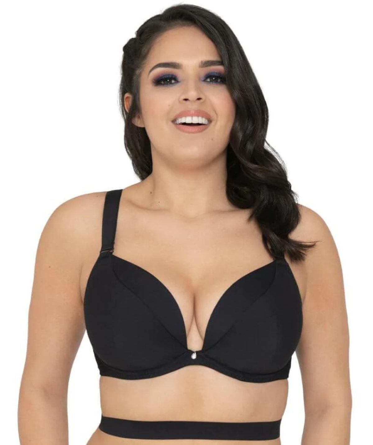 Stand Out Bra by Curvy Kate, Coral, Plunge Bra