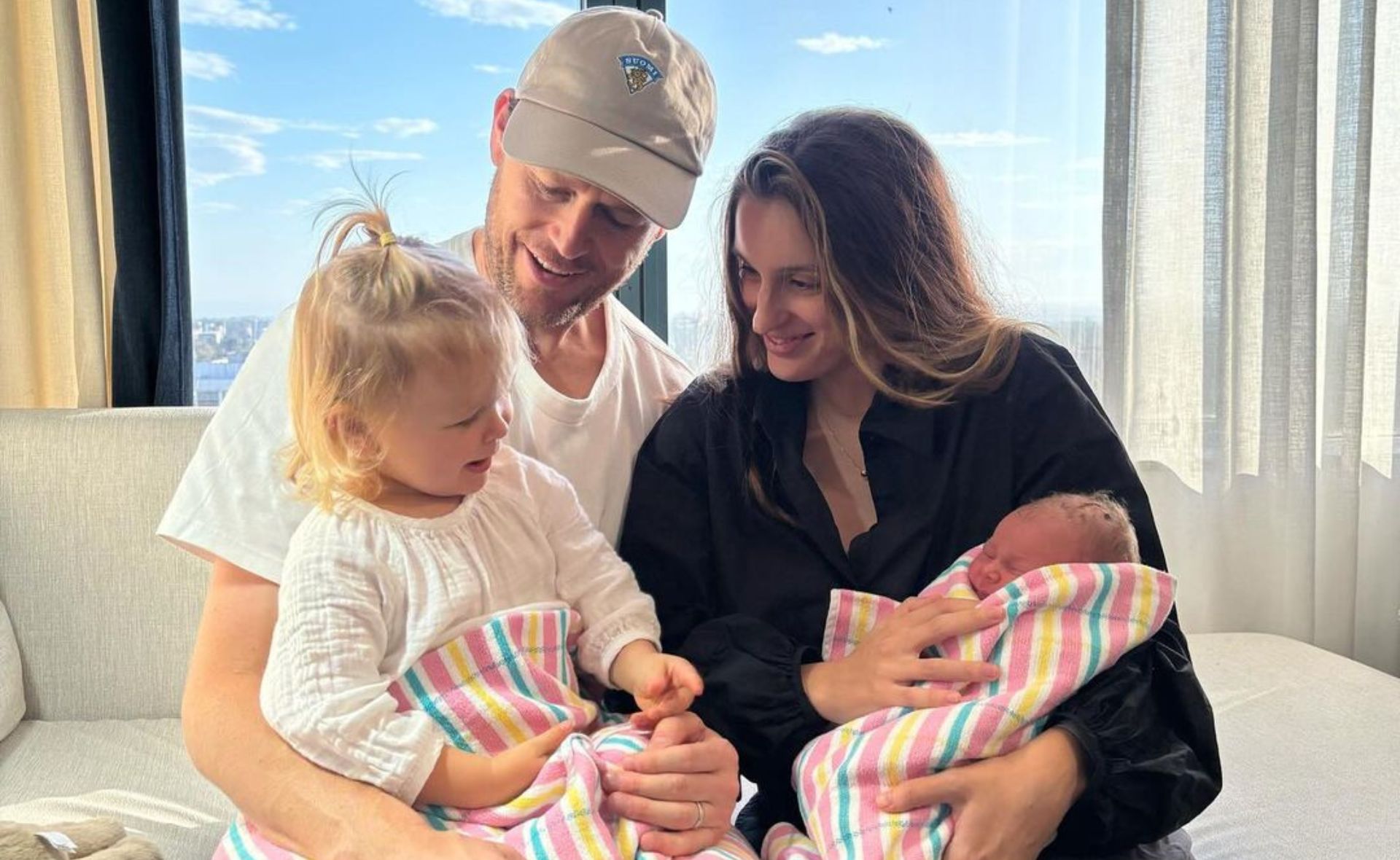 Channel Nine presenter Tom Steinfort and wife Claudia Jukic welcome another bundle of joy