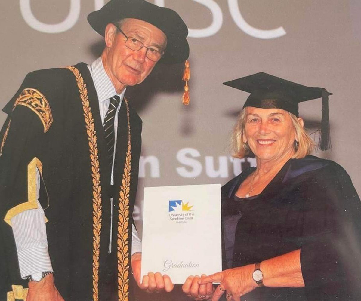 Aussie mum gets a degree at 73